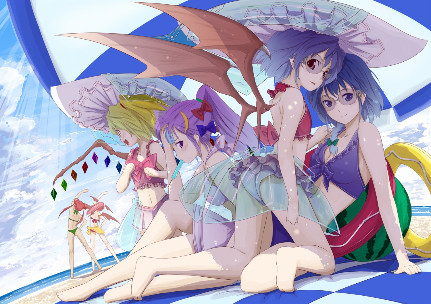 Gustav Touhou Flandre Scarlet Hong Meiling Izayoi Sakuya